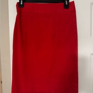 Banana Republic Vibrant Red Pencil Skirt